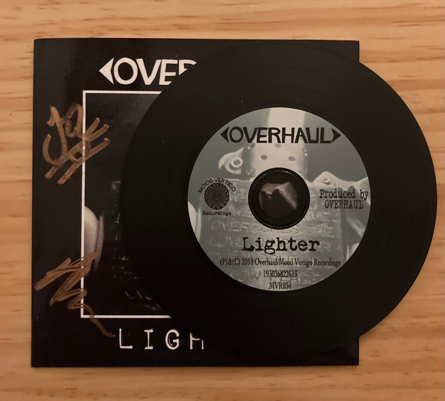 OVERHAUL Lighter front cover and CD digipak 