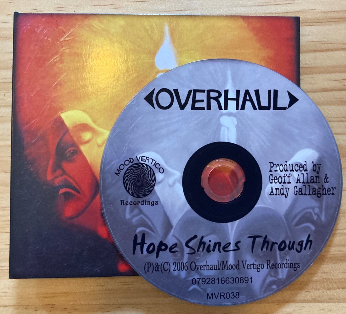 OVERHAUL Hope Shines Through album digipak CD front cover 