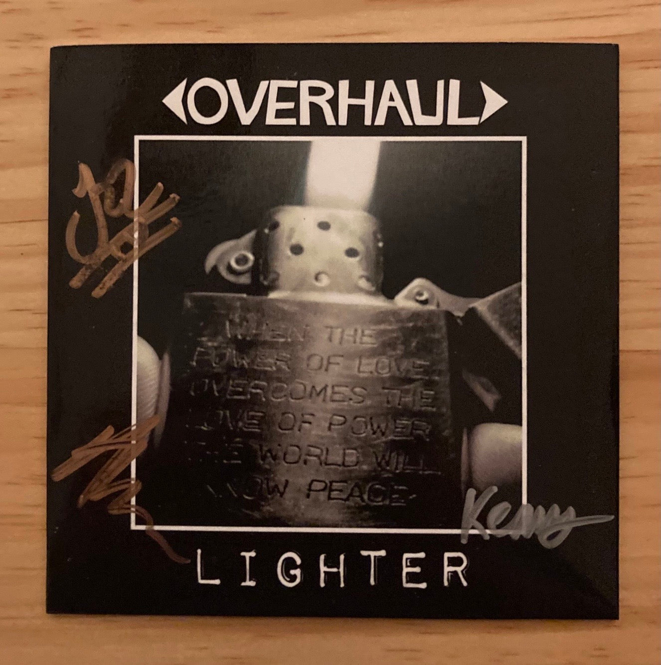 OVERHAUL Lighter CD Digipak album front cover.